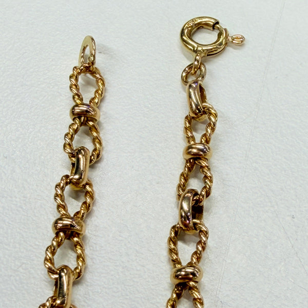 Collier Noeud Papillon en Or Jaune 18 K