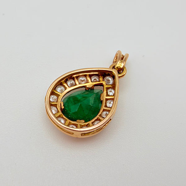 Pendentif fantaisie en or jaune 18 carats avec Oxyde de Zirconium
