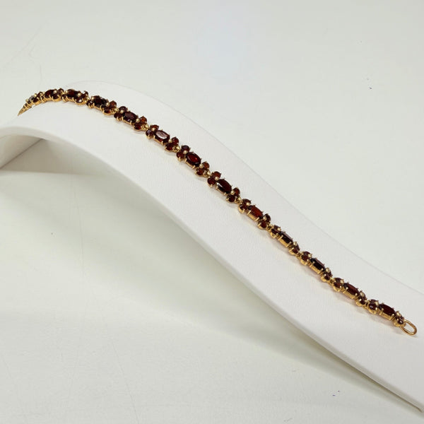 Bracelet Pierres en Or 18K avec Grenats