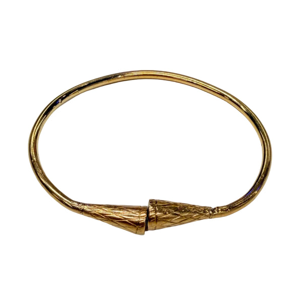 Bracelet Jonc Ouvert en Or Jaune 18k