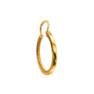 Créoles en Or Jaune 18k