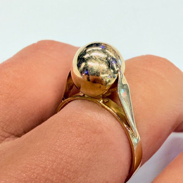 Bague en or jaune 18 K - Taille 56