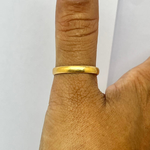 Alliance en Or Jaune 18k - Taille  60