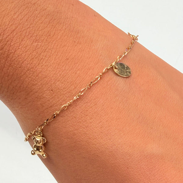 Bracelet Breloque Or Jaune 18K
