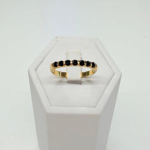 Bague en Onyx en Or Jaune 18k - Taille 56