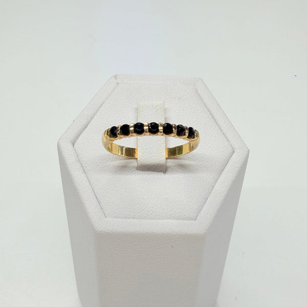 Bague en Onyx en Or Jaune 18k - Taille 56