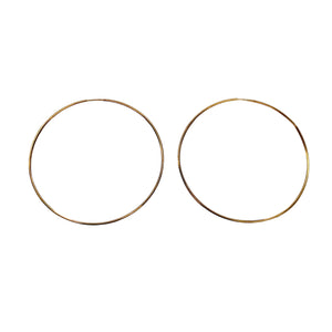 Boucles d'oreilles créoles en or jaune 18 K