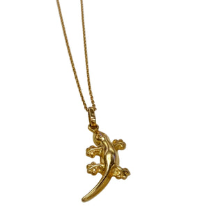 Collier Chaîne Margouillat Or Jaune 18K avec Pendentif