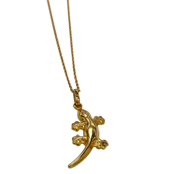 Collier Chaîne Margouillat Or Jaune 18K avec Pendentif