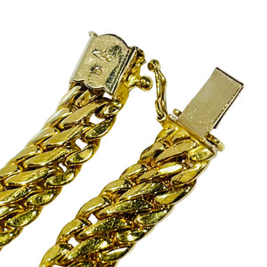 Collier Anglaise en Or Jaune 18k Ras du Cou