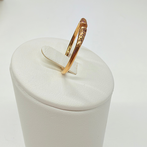 Bague Jonc en Or Jaune 18K Taille 56