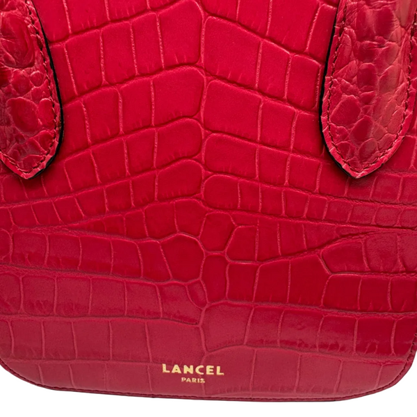 Sac à Main Lancel Alice Rose Croco avec Bandoulière