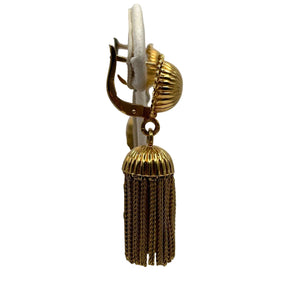 Boucles d'Oreilles Dormeuses en Or Jaune 18K