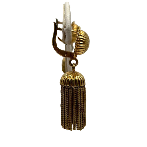 Boucles d'Oreilles Dormeuses en Or Jaune 18K