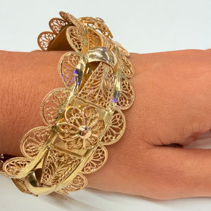 Bracelet Manchette en Or Jaune 18k