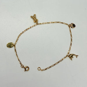Bracelet Breloque Or Jaune 18K