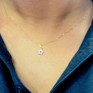 Collier Princesse Or Jaune 22 Carats avec Rubis et Zirconium