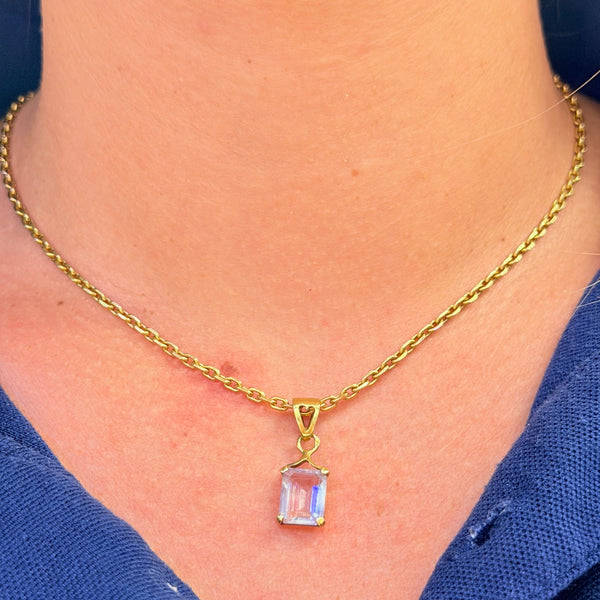 Pendentif en Or Jaune 18k avec Améthyste