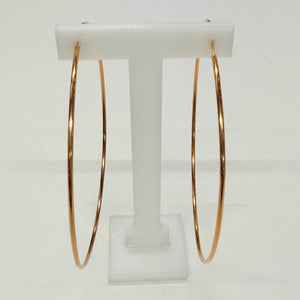 Boucles d'oreilles créoles en or jaune 18 K