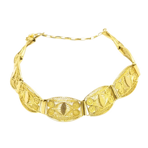 Bracelet artisanal en or jaune 18 carats