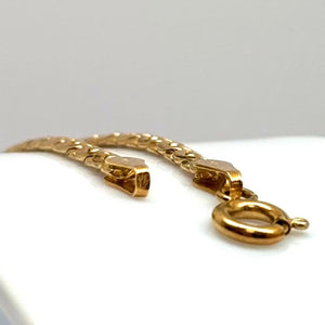 Collier Princesse Or Jaune 18 Carats Maille Haricot