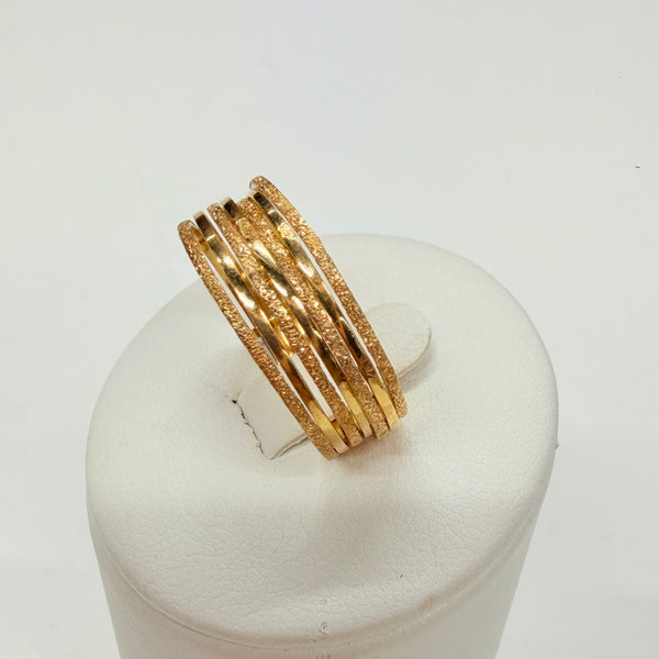 Bague Semainier en Or Jaune 18K - Taille 62