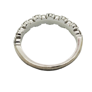 Bague avec Diamants en Or Blanc 18 Carats - Taille 54