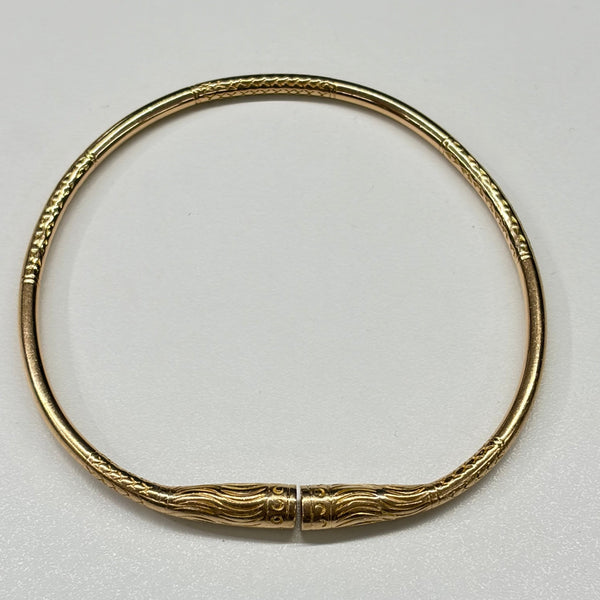 Bracelet Jonc Or Jaune 18 Carats