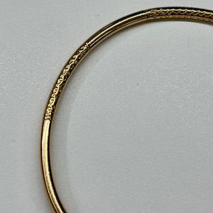 Bracelet Jonc Or Jaune 18 Carats