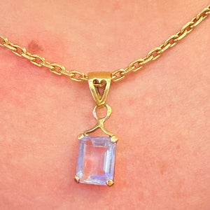 Pendentif en Or Jaune 18k avec Améthyste