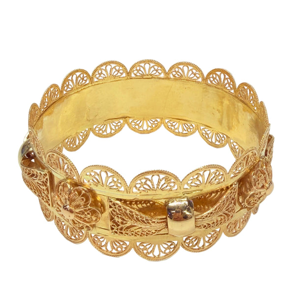 Bracelet Manchette en Or Jaune 18k