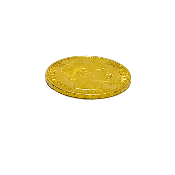 Pièce 20 Francs Napoléon 1857 en Or Jaune 20K