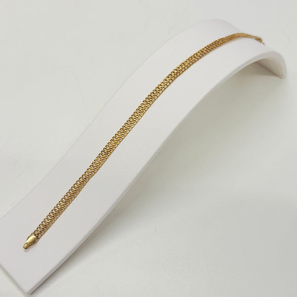 Bracelet Maille Fantaisie en Or Jaune 18k