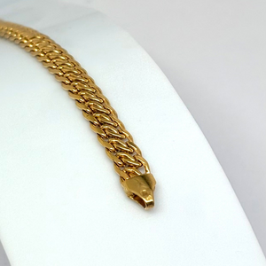 Bracelet Maillon Américain en Or Jaune 18k
