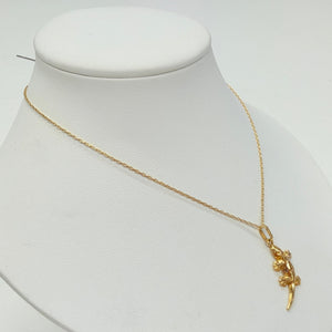 Collier Chaîne Margouillat Or Jaune 18K avec Pendentif
