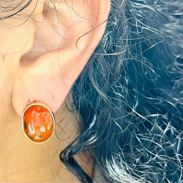 Boucles d'Oreilles Clou en Or Jaune 18K