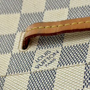 Sac Seau Girolata Damier Azur Blanc Louis Vuitton