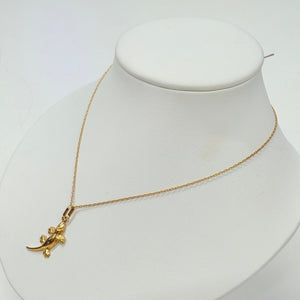 Collier Chaîne Margouillat Or Jaune 18K avec Pendentif