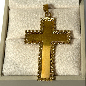 Pendentif Croix en Or Jaune 18k