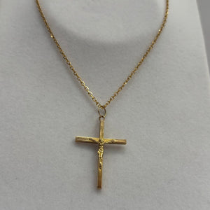 Pendentif Croix en Or Jaune 18 Carats