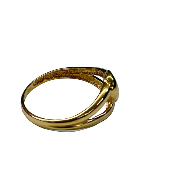 Bague Nœud en Or Jaune 18K - Taille 51