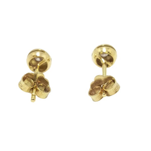 Boucles d'oreilles clou en or jaune 18k