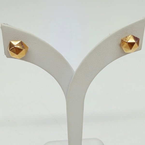 Boucles d'oreilles clou or jaune 18 K