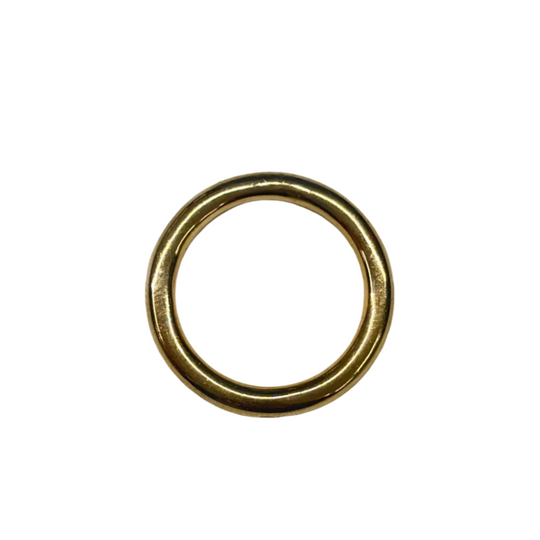 Bague Jonc Or Jaune avec Tête d'Aigle 18K Taille 51