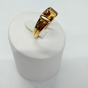Bague en Or Jaune 18k avec Citrine - Taille 53
