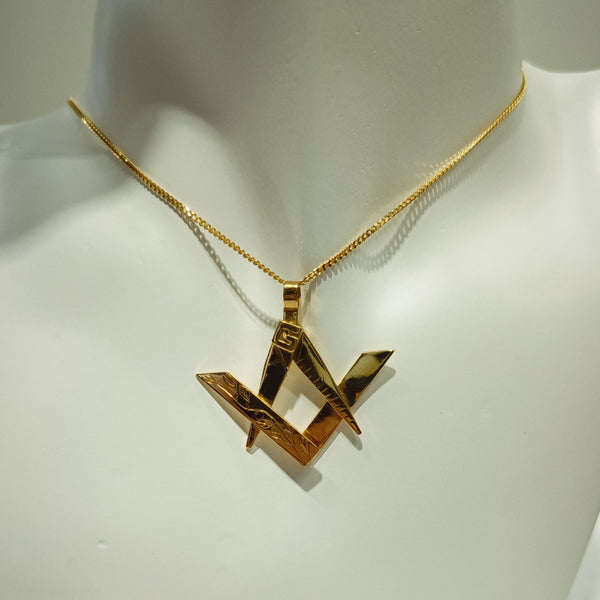Pendentif Artisanale en Or Jaune 18k