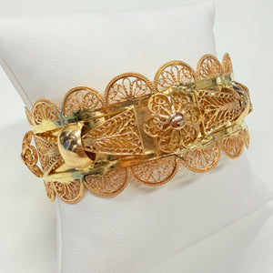 Bracelet Manchette en Or Jaune 18k