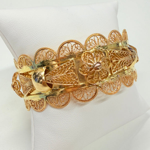 Bracelet Manchette en Or Jaune 18k