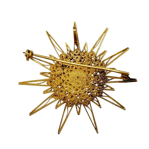 Pendentif Broche en Or Jaune 18K