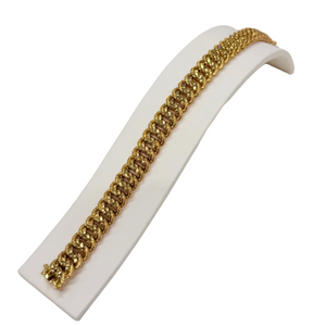 Bracelet Maille Américaine en Or Jaune 18k
